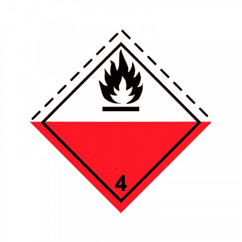 Знак опасности &amp;quot;Самовозгорающиеся вещества&amp;quot; 4 класс