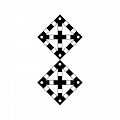 Знак GD-09 «Временный сигнальный знак - Поднять нож, опустить крылья (при наличии двух препятствий)»