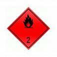 Знак опасности "Невоспламеняющиеся неядовитые газы" 2 класс